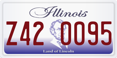 IL license plate Z420095