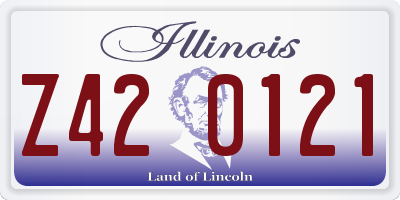 IL license plate Z420121