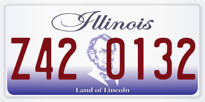 IL license plate Z420132