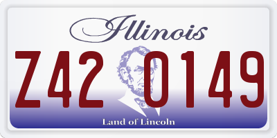 IL license plate Z420149
