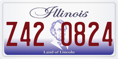 IL license plate Z420824