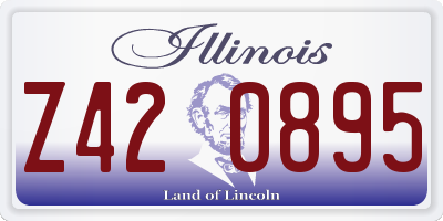 IL license plate Z420895