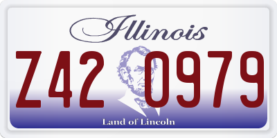 IL license plate Z420979