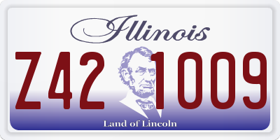 IL license plate Z421009