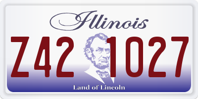 IL license plate Z421027