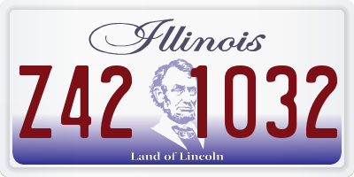 IL license plate Z421032