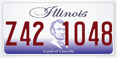 IL license plate Z421048