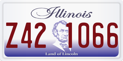 IL license plate Z421066