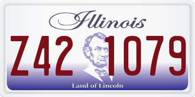 IL license plate Z421079