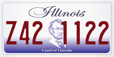 IL license plate Z421122