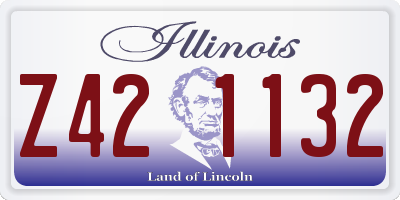 IL license plate Z421132