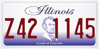 IL license plate Z421145