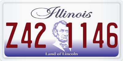 IL license plate Z421146