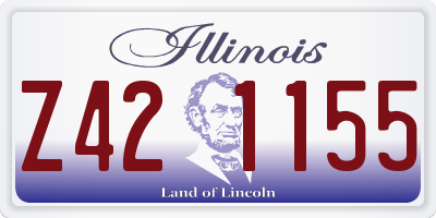 IL license plate Z421155