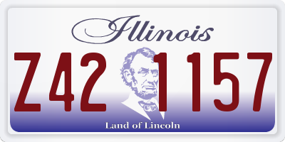 IL license plate Z421157