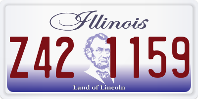 IL license plate Z421159