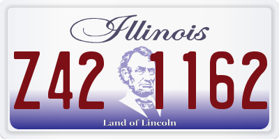 IL license plate Z421162