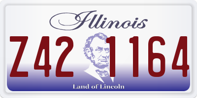 IL license plate Z421164