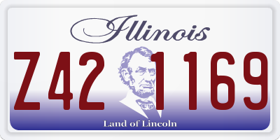 IL license plate Z421169
