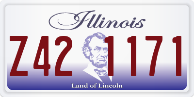 IL license plate Z421171