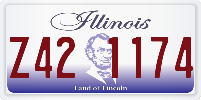 IL license plate Z421174