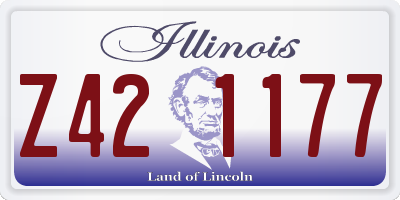 IL license plate Z421177