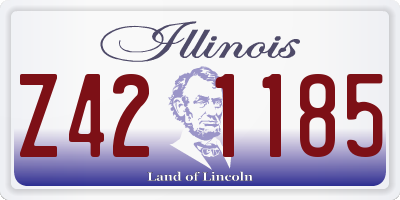 IL license plate Z421185
