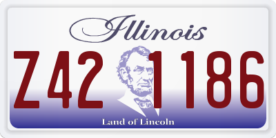 IL license plate Z421186