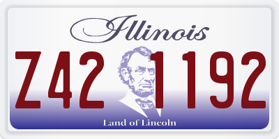 IL license plate Z421192