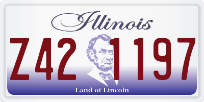 IL license plate Z421197