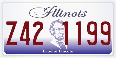 IL license plate Z421199