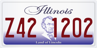 IL license plate Z421202