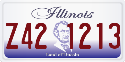 IL license plate Z421213