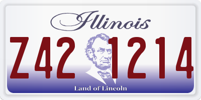 IL license plate Z421214