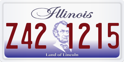 IL license plate Z421215