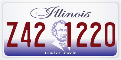 IL license plate Z421220