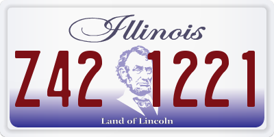 IL license plate Z421221