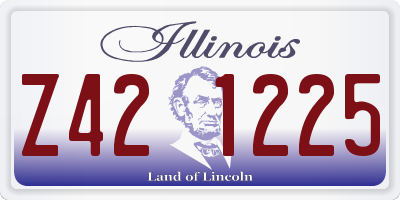 IL license plate Z421225