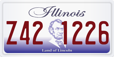 IL license plate Z421226
