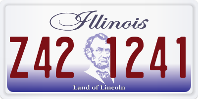 IL license plate Z421241