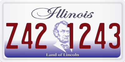 IL license plate Z421243
