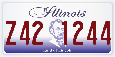 IL license plate Z421244