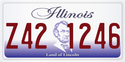 IL license plate Z421246