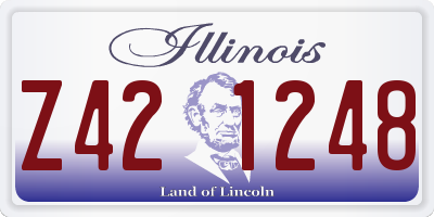 IL license plate Z421248