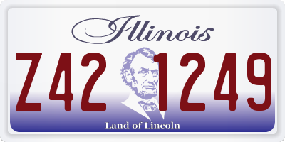 IL license plate Z421249