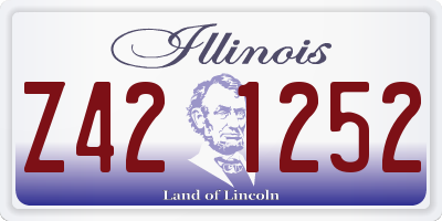 IL license plate Z421252