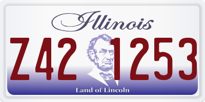 IL license plate Z421253