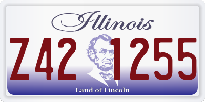 IL license plate Z421255