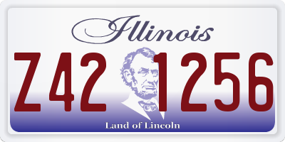 IL license plate Z421256
