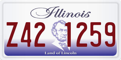 IL license plate Z421259